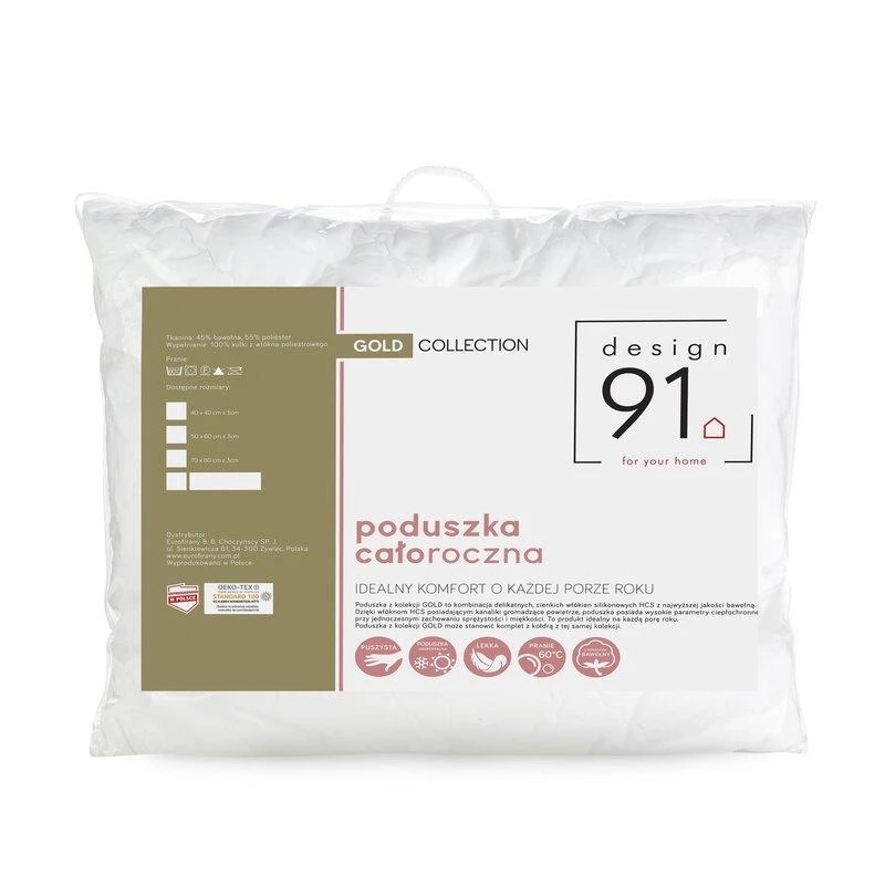 Eurofirany D91 / PO / GOLD 40X40 Pagalvės užvalkalas Pagalvės užvalkalas
