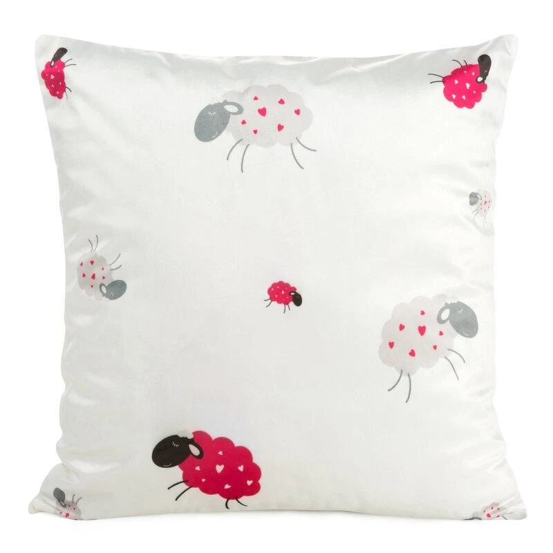 Eurofirany D91 / PO / KIDS / 3 45X45 VELVET / B + Rožinis Pagalvės užvalkalas Pagalvės užvalkalas