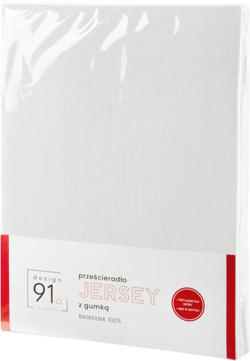 Eurofirany Džersio paklodė su elastine juostele 120x200 balta čiužiniui 25 cm 125 g/m2 Paklodė
