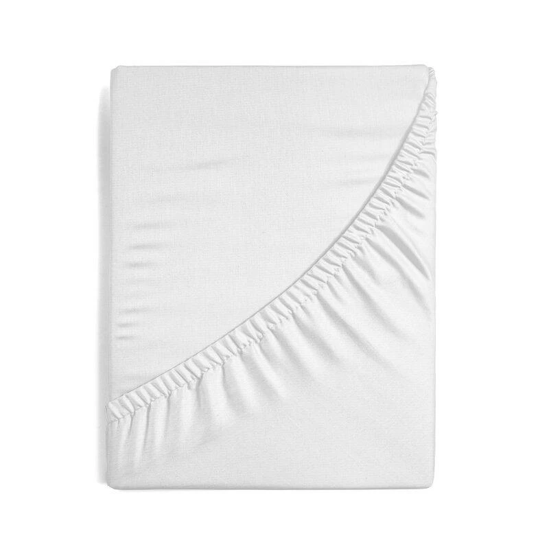 Eurofirany Džersio paklodė su elastine juostele 120x200 balta čiužiniui 25 cm 125 g/m2 Paklodė