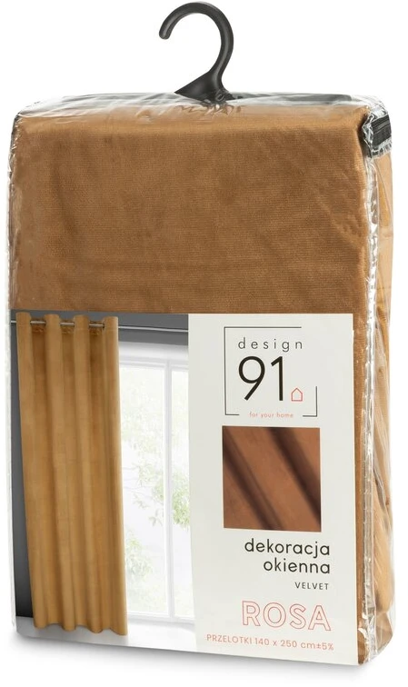 Eurofirany D91/Z/DEW/HONEY 140X250 TRANSL