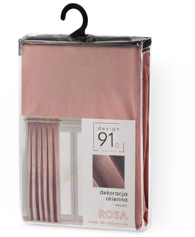 Eurofirany D91 / Z / ROSA / C. ROSE 135X300 T