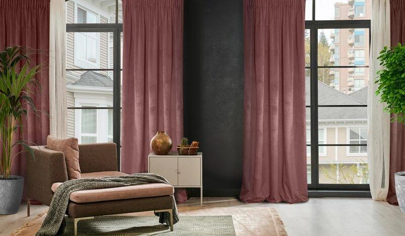 Eurofirany D91 / Z / ROSA / C. ROSE 135X300 T