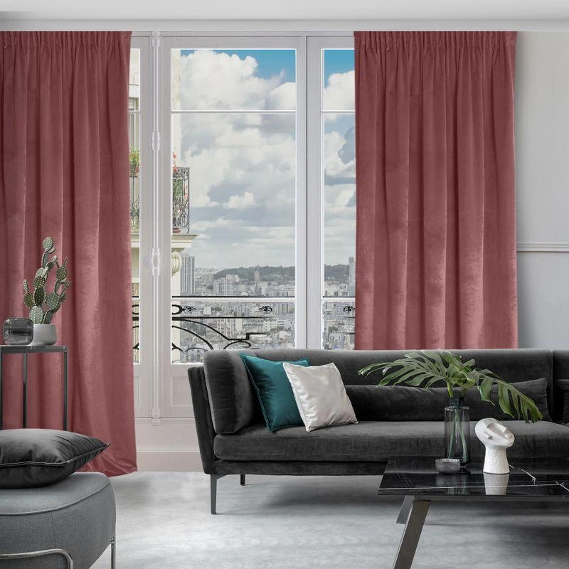 Eurofirany D91 / Z / ROSA / C. ROSE 135X300 T