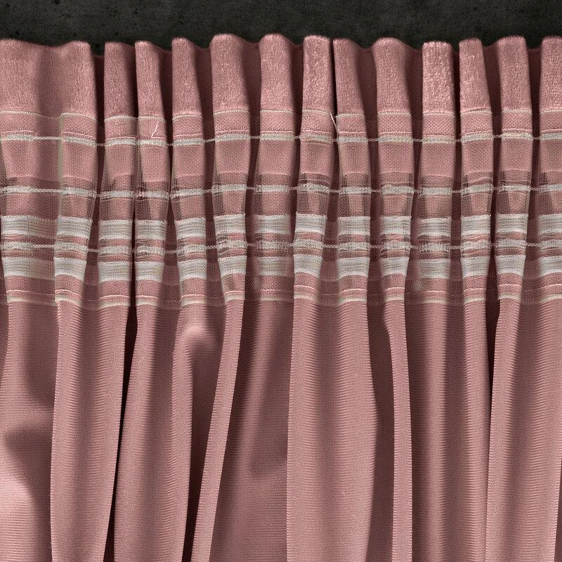 Eurofirany D91 / Z / ROSA / C. ROSE 135X300 T