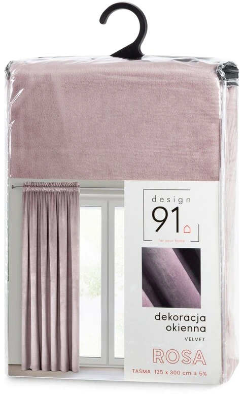 Eurofirany D91 / Z / ROSA / PUDR 140X270 T