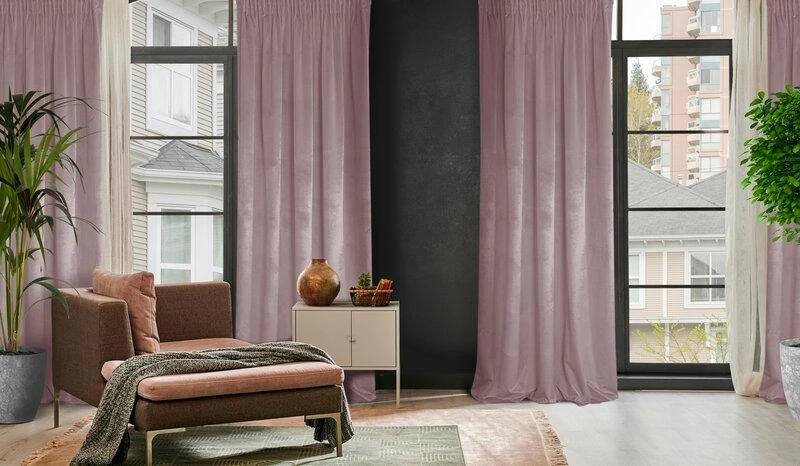 Eurofirany D91 / Z / ROSA / PUDR 140X270 T