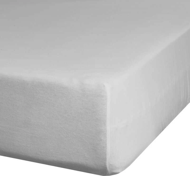 Eurofirany DESIGN 91 Medvilninė paklodė su guma JERSEY, 140X200+30CM, 125 g/m2 , spalva: šviesiai pilka