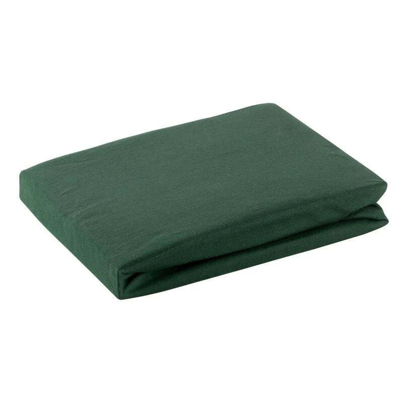 Eurofirany DESIGN 91 Medvilninė paklodė su guma JERSEY, 140X200+30CM, 125 g/m2 , spalva: žalia Paklodė