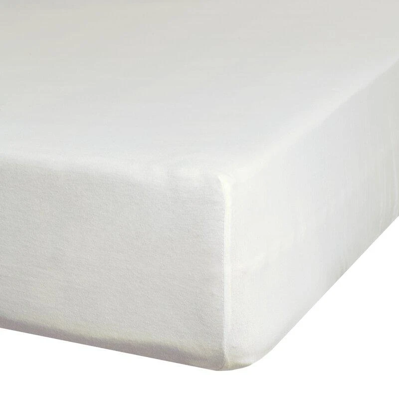 Eurofirany DESIGN 91 Medvilninė paklodė su guma JERSEY, 140X200+30CM, 125 g/m2 , spalva: kreminė