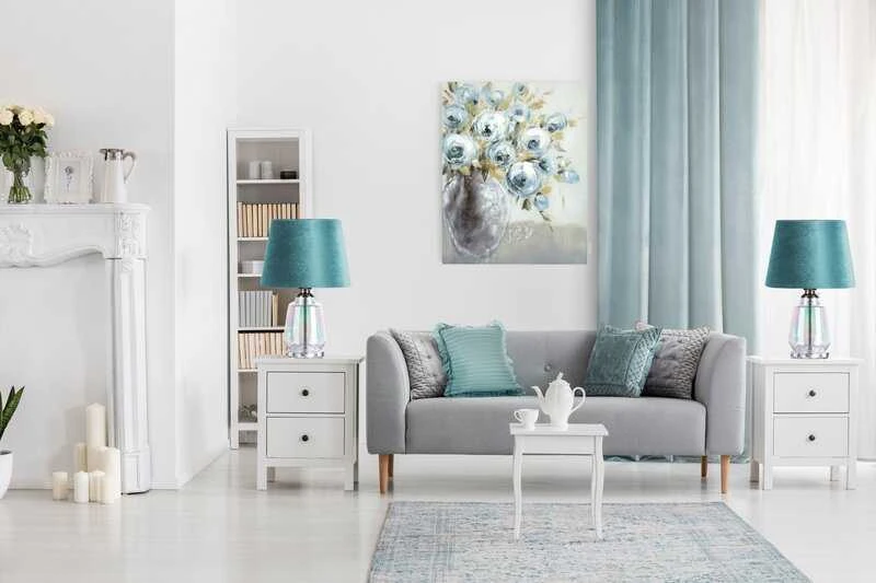 Eurofirany DIVA LINE RIA Minkšto aksomo naktinė užuolaida, 140X250 cm, kilpos / žiedai, spalva: mėlyna
