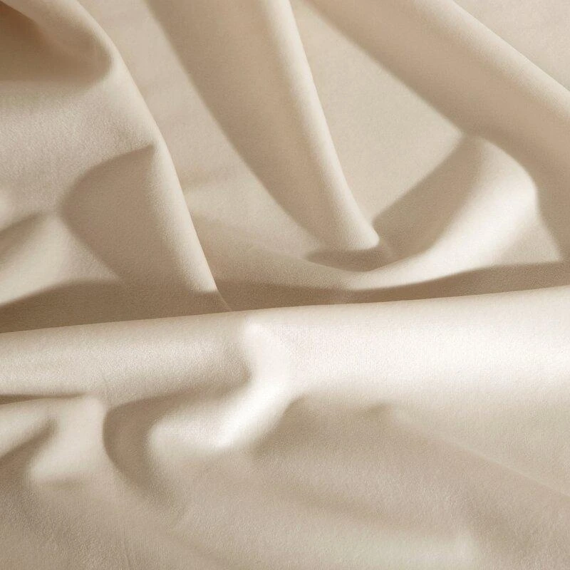 Eurofirany DIVA LINE RIA Minkšto aksomo naktinė užuolaida, 140X250 cm, kilpos / žiedai, spalva: šviesi smėlio