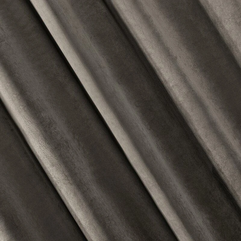 Eurofirany DIVA LINE RIA Minkšto aksomo naktinė užuolaida, 140X250 cm, kilpos / žiedai, spalva: grafito
