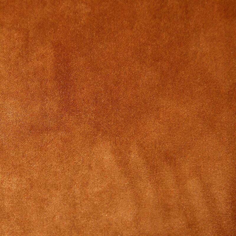 Eurofirany DIVA LINE RIA Minkšto aksomo naktinė užuolaida, 140X250 cm, kilpos / žiedai, spalva: ruda