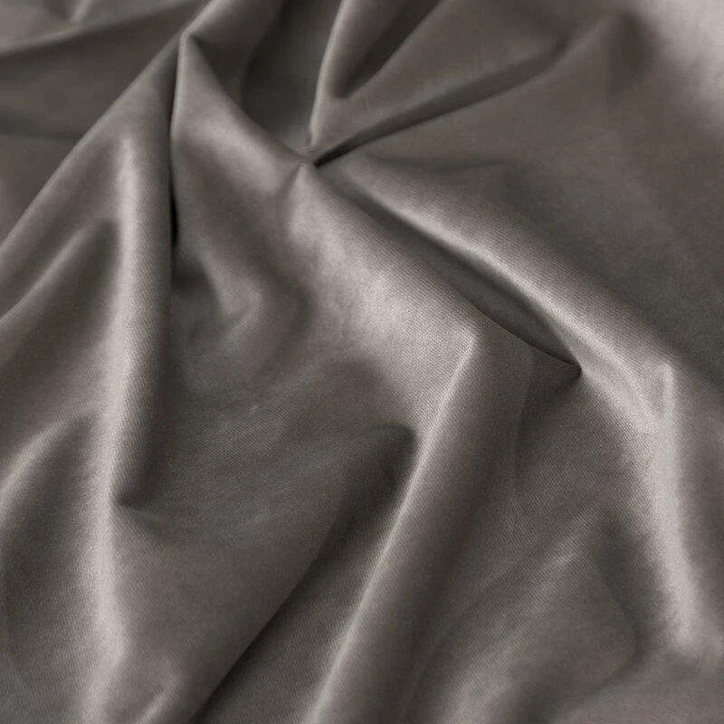 Eurofirany DIVA LINE RIA Minkšto aksomo naktinė užuolaida, 140X250 cm, kilpos / žiedai, spalva: grafito