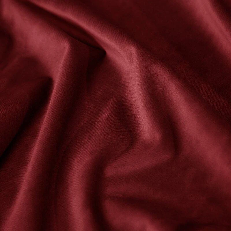 Eurofirany DIVA LINE RIA Minkšto aksomo naktinė užuolaida, 140X250 cm, kilpos / žiedai, spalva: bordo