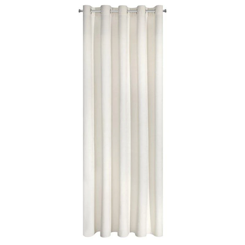 Eurofirany DIVA LINE RIA Minkšto aksomo naktinė užuolaida, 140X250 cm, kilpos / žiedai, spalva: kreminė