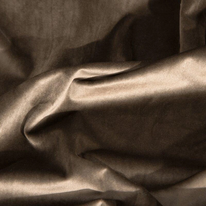 Eurofirany DIVA LINE RIA Minkšto aksomo naktinė užuolaida, 140X250 cm, kilpos / žiedai, spalva: ruda
