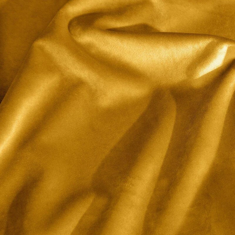 Eurofirany DIVA LINE RIA Minkšto aksomo naktinė užuolaida, 140X250 cm, kilpos / žiedai, spalva: garstyčių