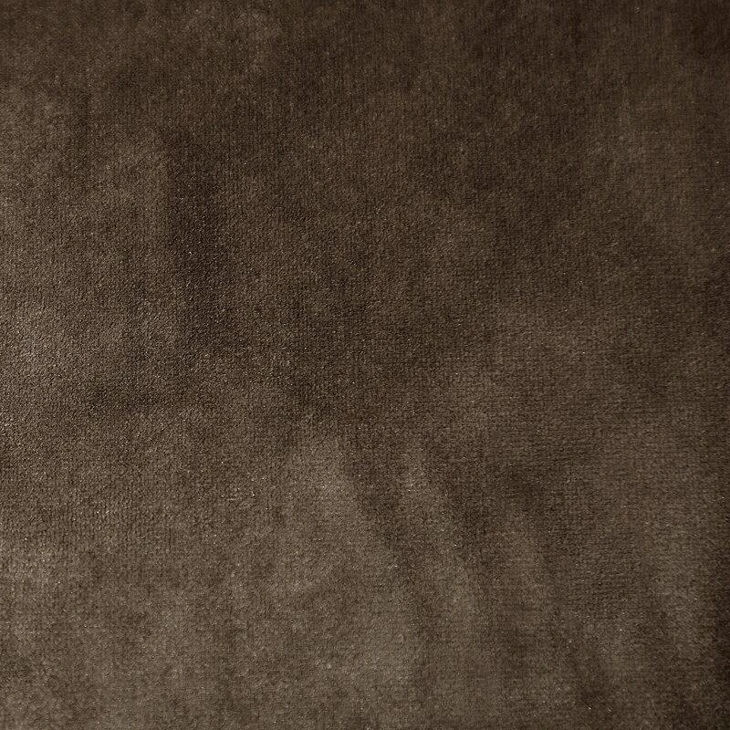 Eurofirany DIVA LINE RIA Minkšto aksomo naktinė užuolaida, 140X250 cm, kilpos / žiedai, spalva: ruda