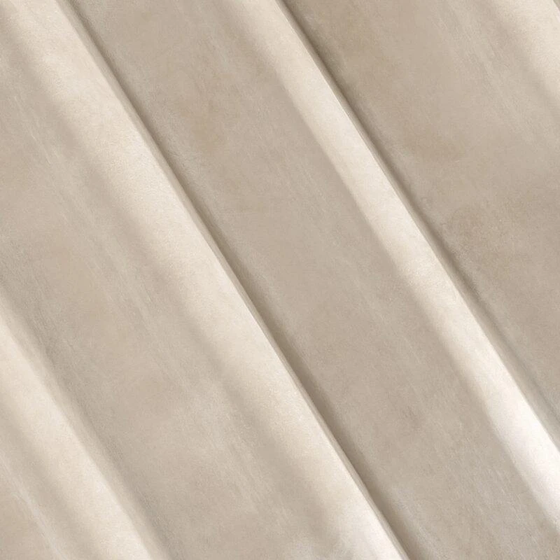 Eurofirany DIVA LINE RIA Minkšto aksomo naktinė užuolaida, 140X250 cm, kilpos / žiedai, spalva: šviesi smėlio