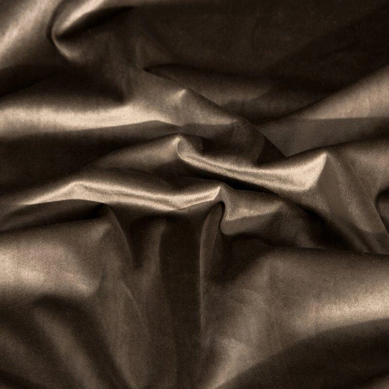 Eurofirany DIVA LINE RIA Minkšto aksomo naktinė užuolaida, 140X250 cm, kilpos / žiedai, spalva: ruda