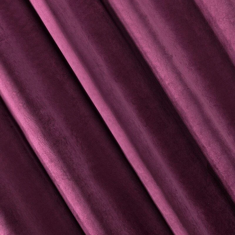 Eurofirany DIVA LINE RIA Minkšto aksomo naktinė užuolaida, 140X250 cm, kilpos / žiedai, spalva: violetinė