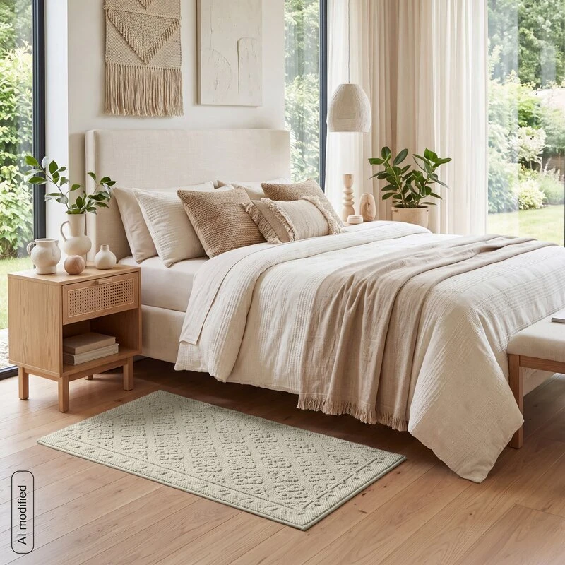 Eurofirany DY/LENA BOHO SMĖLIO SPALVOS 80X150 / 6MM