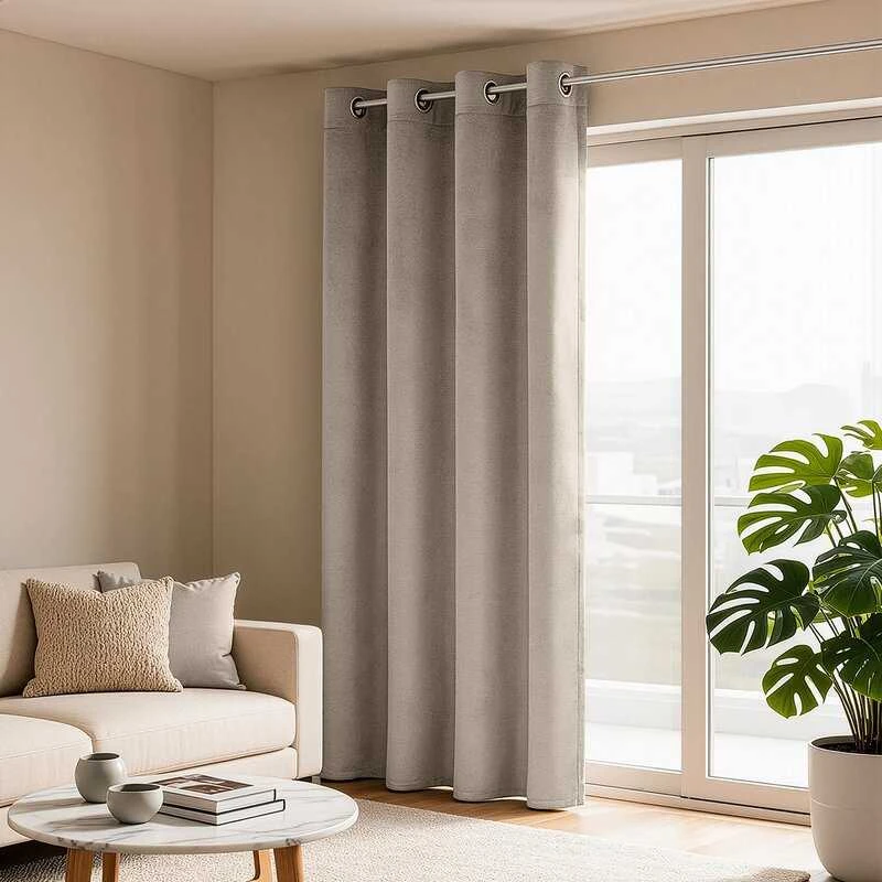 Eurofirany FEED / MELANIE / BEIGE 140X250 TRANS