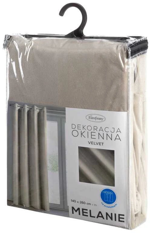Eurofirany FEED / MELANIE / BEIGE 140X250 TRANS