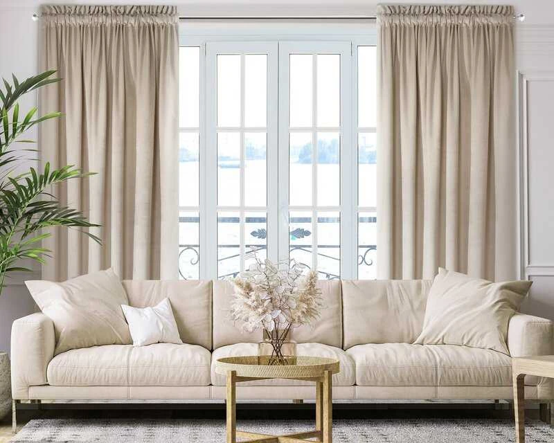 Eurofirany FEED / MELANIE / BEIGE 140X250 TRANS