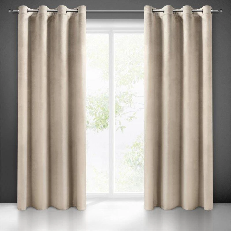 Eurofirany FEED / MELANIE / BEIGE 140X250 TRANS