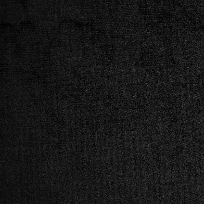 Eurofirany Užuolaida Pierre juoda, žiedai 140x250 cm