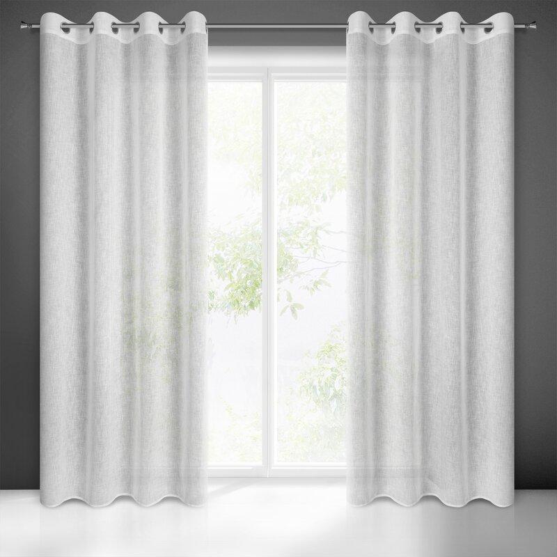 Eurofirany Euro užuolaidos FIR / ALICJA / B 140X250 TRANS Dieninės užuolaidos