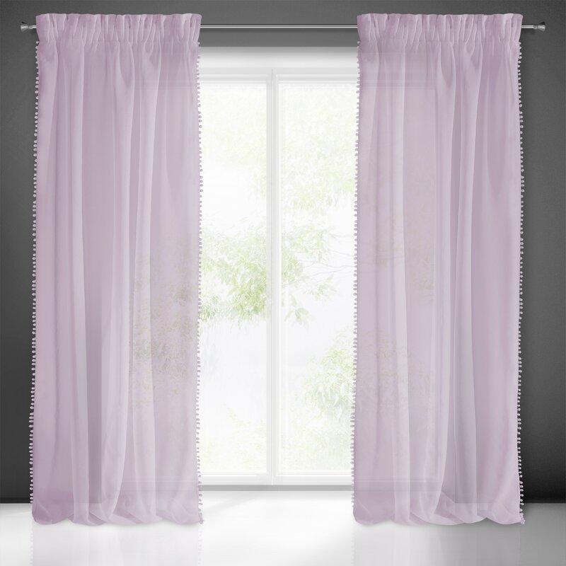 Eurofirany Eurocurtains FIR / ALMINA / Rožinis 140X270 T