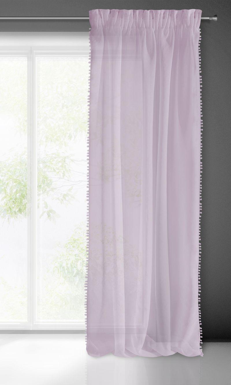 Eurofirany Eurocurtains FIR / ALMINA / Rožinis 140X270 T