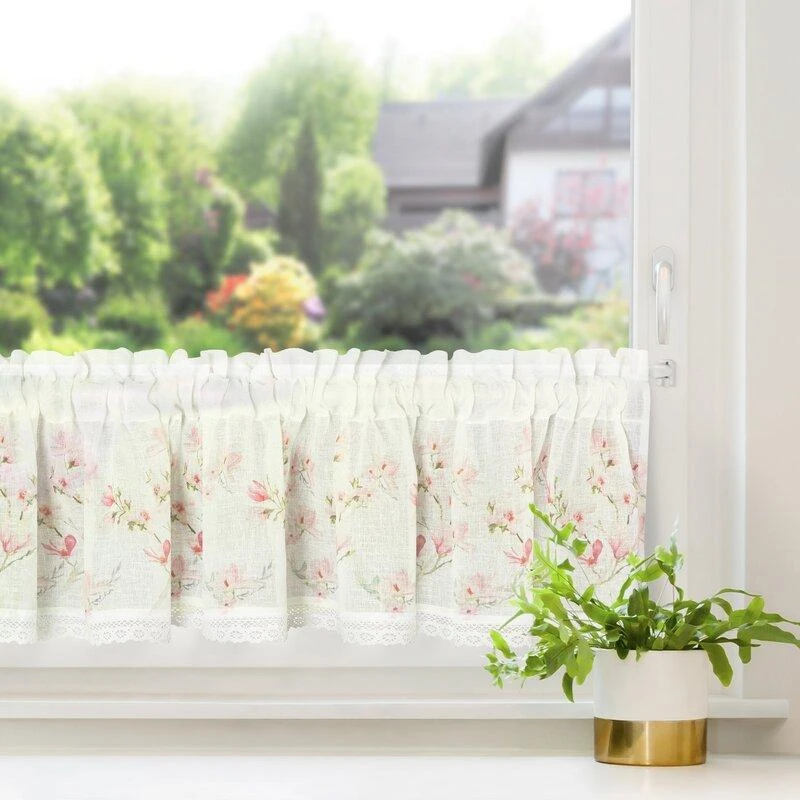 Eurofirany FIR / AMELIA / B + Rožinis 30X150 Dieninės užuolaidos