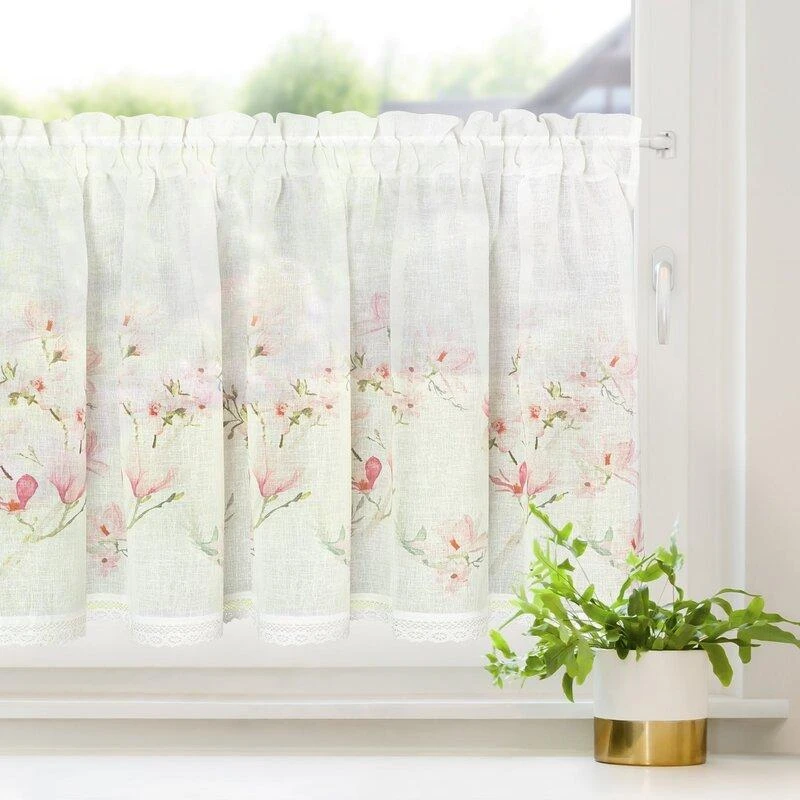 Eurofirany FIR / AMELIA / B + Rožinis 60X150 Dieninės užuolaidos
