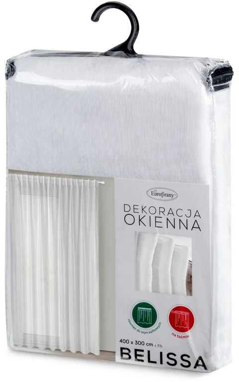 Dieninės užuolaidos EUROFIRANY BELISSA, baltos, 300×300 cm Dieninės užuolaidos
