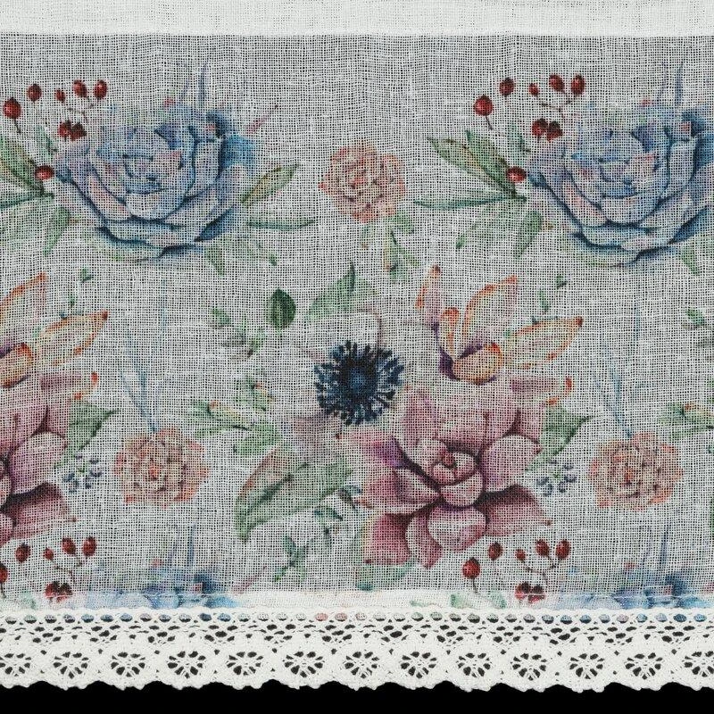 Eurofirany FIR/DORA/B+RÓŻ 30X150 Dieninės užuolaidos