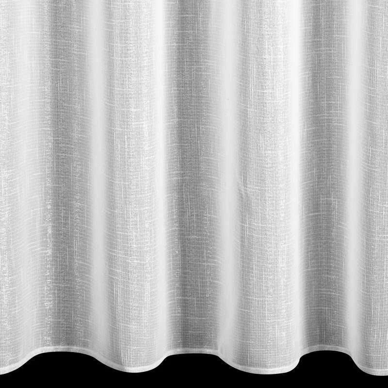 Eurofirany Balta permatoma užuolaida, 290x250 cm, su sidabriniu siūlu, paruoštos žiedinės užuolaidos, modernus langų apdaila, lengva voilio užuolaida Dieninės užuolaidos