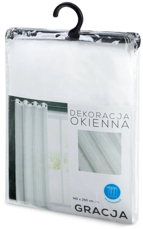 Eurofirany FIR / GRACJA / B 140X250 TRANS Dieninės užuolaidos