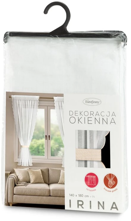 Eurofirany FIR/IRINA/B+SMĖLIO SPALVOS 140X180 T+PADĖKLAS