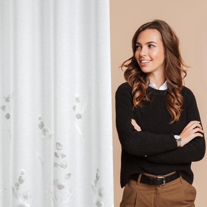Eurofirany Eurocurtains FIR/ISABEL/B+BEIGE 140X250 TRANS