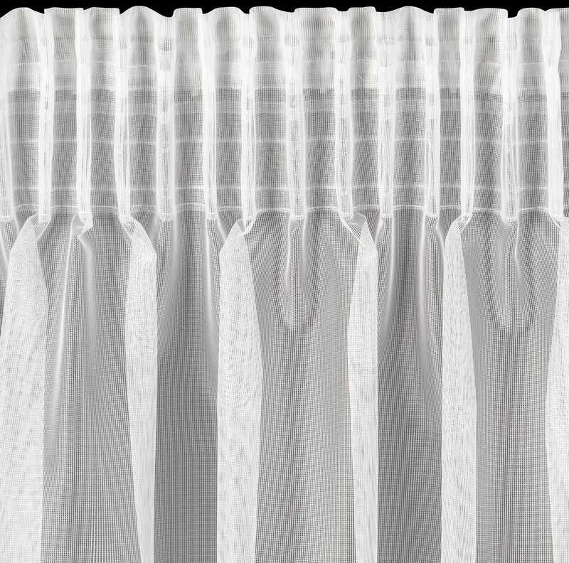 Eurofirany Baltos gėlėmis siuvinėtos poliesterio užuolaidos, 140x270 cm rinkinys su surišimu, paruoštos kabinti ant juostos, svetainės ir miegamojo langų dekoras, dieninės užuolaidos
