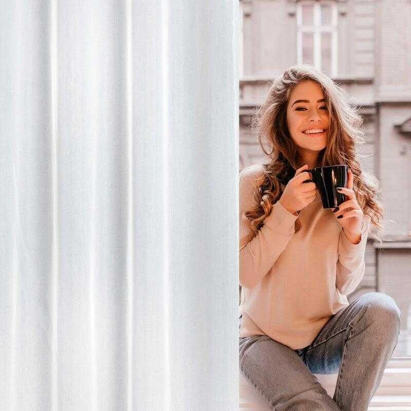 Eurofirany Lygi, blizgi užuolaida FKAS-01 Dieninės užuolaidos