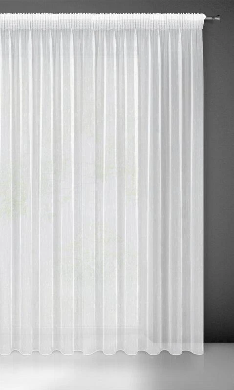 Eurofirany Paruošta poliesterio užuolaida su sutraukimo juosta, lietaus lašų tekstūra, apsauga nuo saulės šviesiems kambariams, 350x270 cm dydis, dieninė užuolaida langams Dieninės užuolaidos