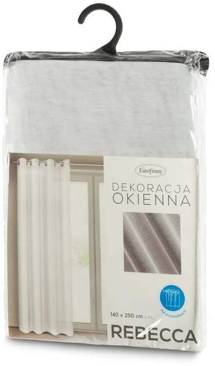 Eurofirany FIR / REBECCA / B 140X250 TRANS Dieninės užuolaidos