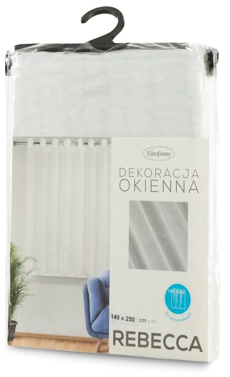 Eurofirany FIR / REBECCA / B 400X150 TRANS Dieninės užuolaidos