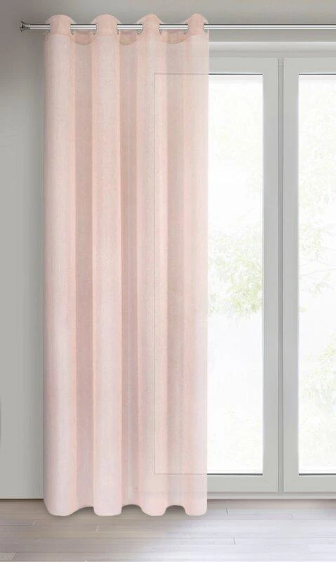 Eurofirany FIR / REBECCA / Rožinis 140X250 TRANS Dieninės užuolaidos